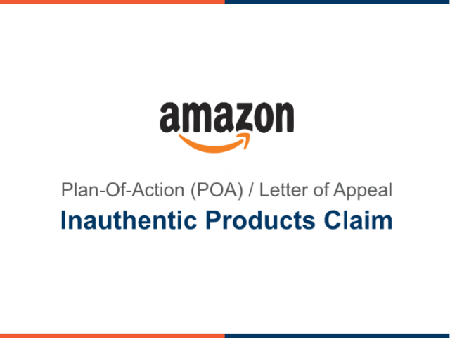 Amazon Account Suspension POA - Inauthentic Products Claim