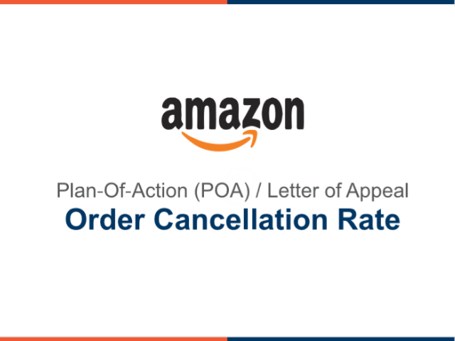 Amazon Account Suspension POA - Order Cancellation Rate