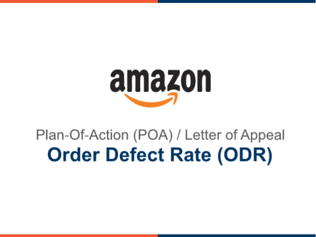 Amazon Account Suspension POA - Order Defect Rate