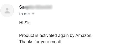 Amazon Seller Account Reopen feedback