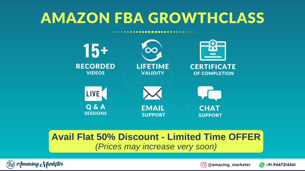 Amazon FBA Growth Class - Best Amazon FBA Training Course in India