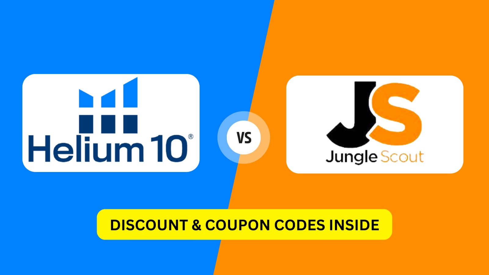 Helium 10 vs Jungle Scout with discount codes